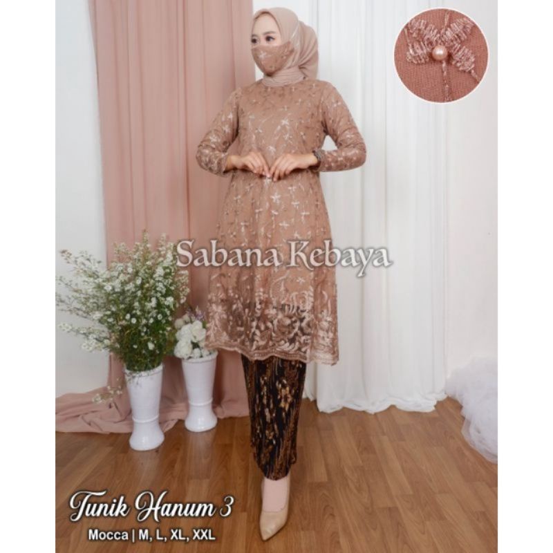 TUNIK KEBAYA MODERN - ATASAN TUNIK TILE - KEBAYA BROKAT - KEBAYA KONDANGAN - KEBAYA MEWAH