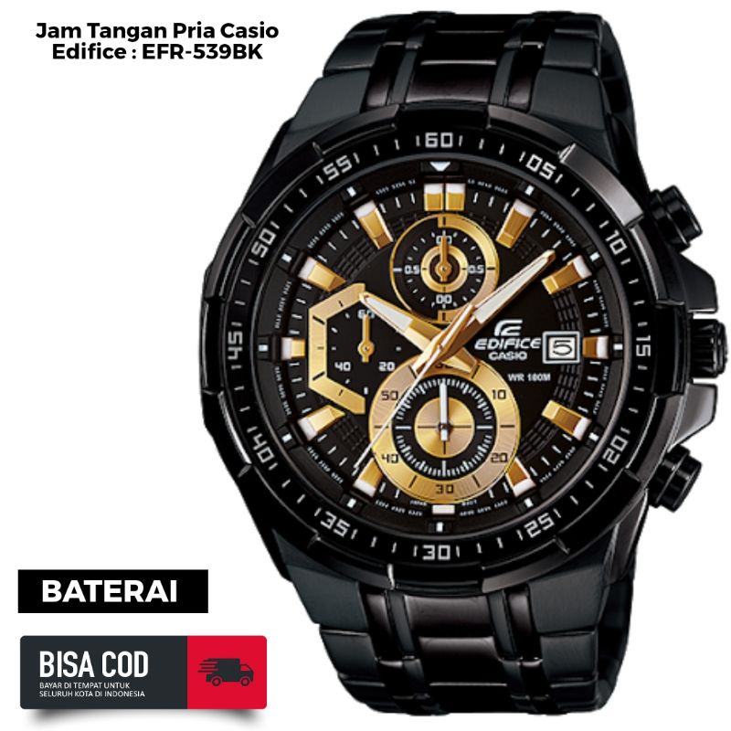Jam Tangan Pria Casio Edifice : EFR-539BK