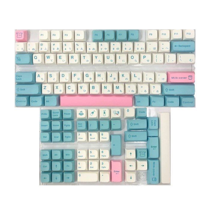 KEYCAPS MILK COVER XDA PROFILE JAPAN ROOT SUBLIM MECHANICAL KEYBOARD