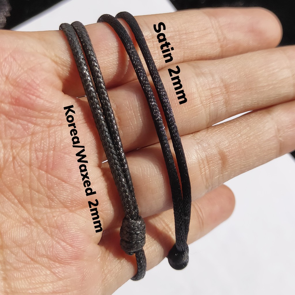 Gelang Tali Simple Kulit Aksesoris Fashion Pria dan Wanita Gelang Korea Murah Dengan Charm Lucu S3