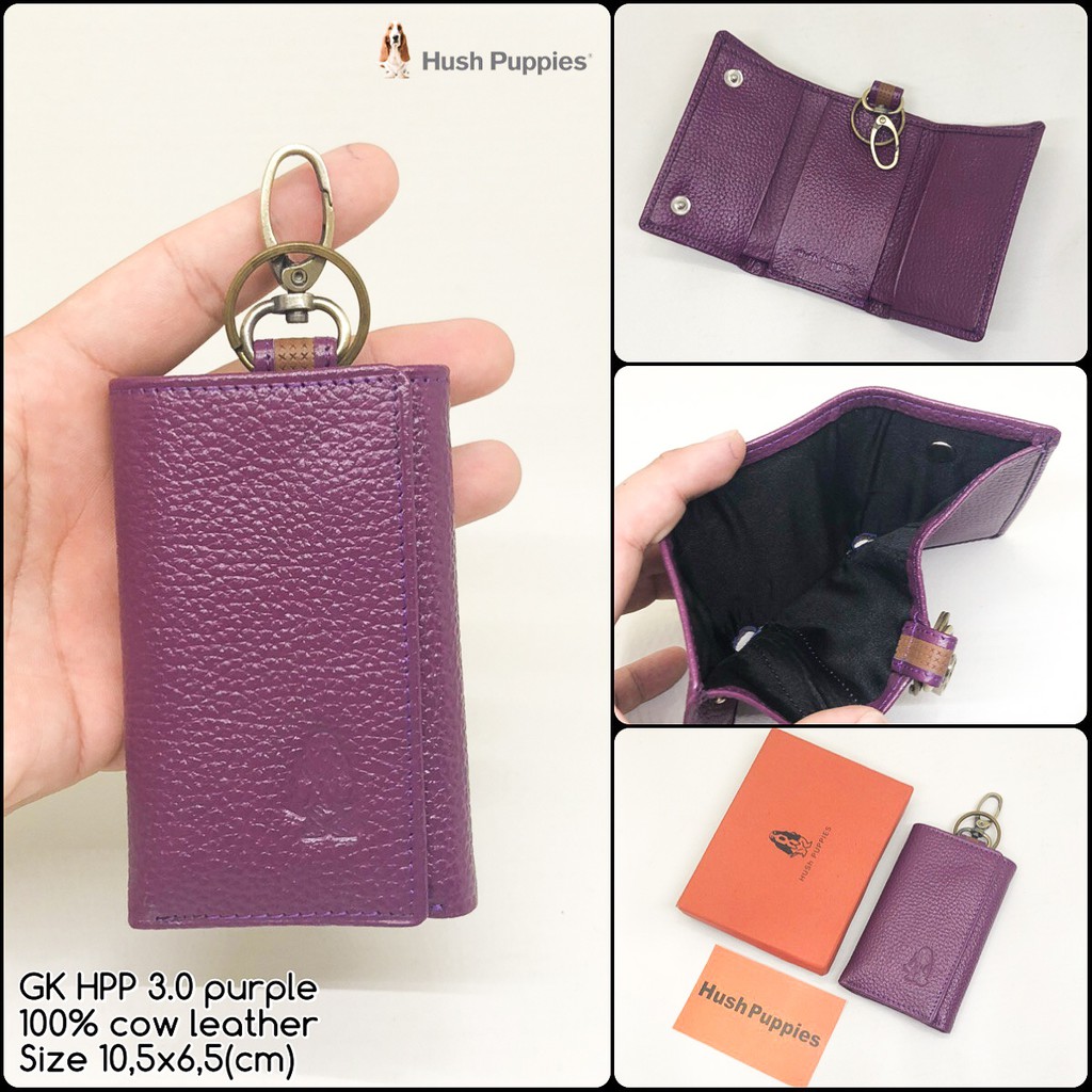 Gantungan Kunci Hush  Puppies  Pouch Premium Dompet Stnk 