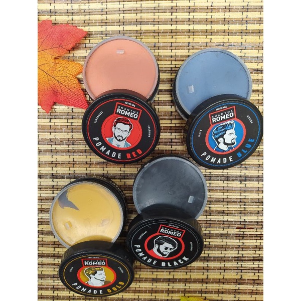 POMADE WARNA SHANTOS ROMEO POMADE TEMPORARY COLORING 40gr/STYLING POMADE/MINYAK RAMBUT ANTI LENGKET/