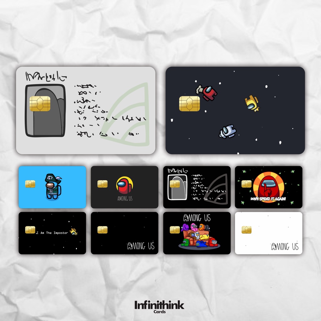 GARSKIN / STIKER / SKIN KARTU ATM AMONG US (DEBIT / CREDIT / ETOLL / FLAZZ)