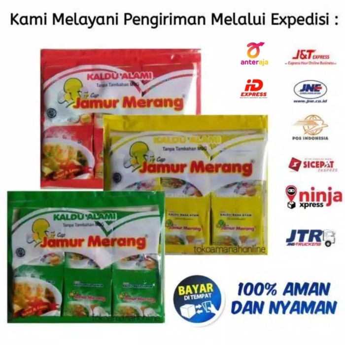 

NEW Kaldu Alami cap Jamur Merang non MSG | per pack - Original