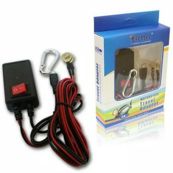 Charger Aki Motor Better BT-167 / Charger Hp Dari Aki Motor.