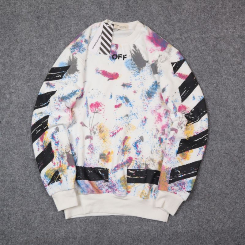 CREWNECK SWEATER OFF WHITE GALAXY PREMIUM AUTHENTIC