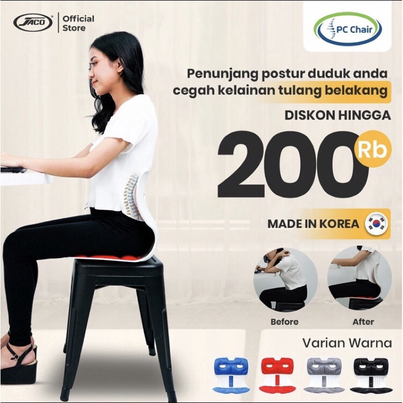 Jaco Posture Corrector (PC) Chair Penompang Postur Tubuh
