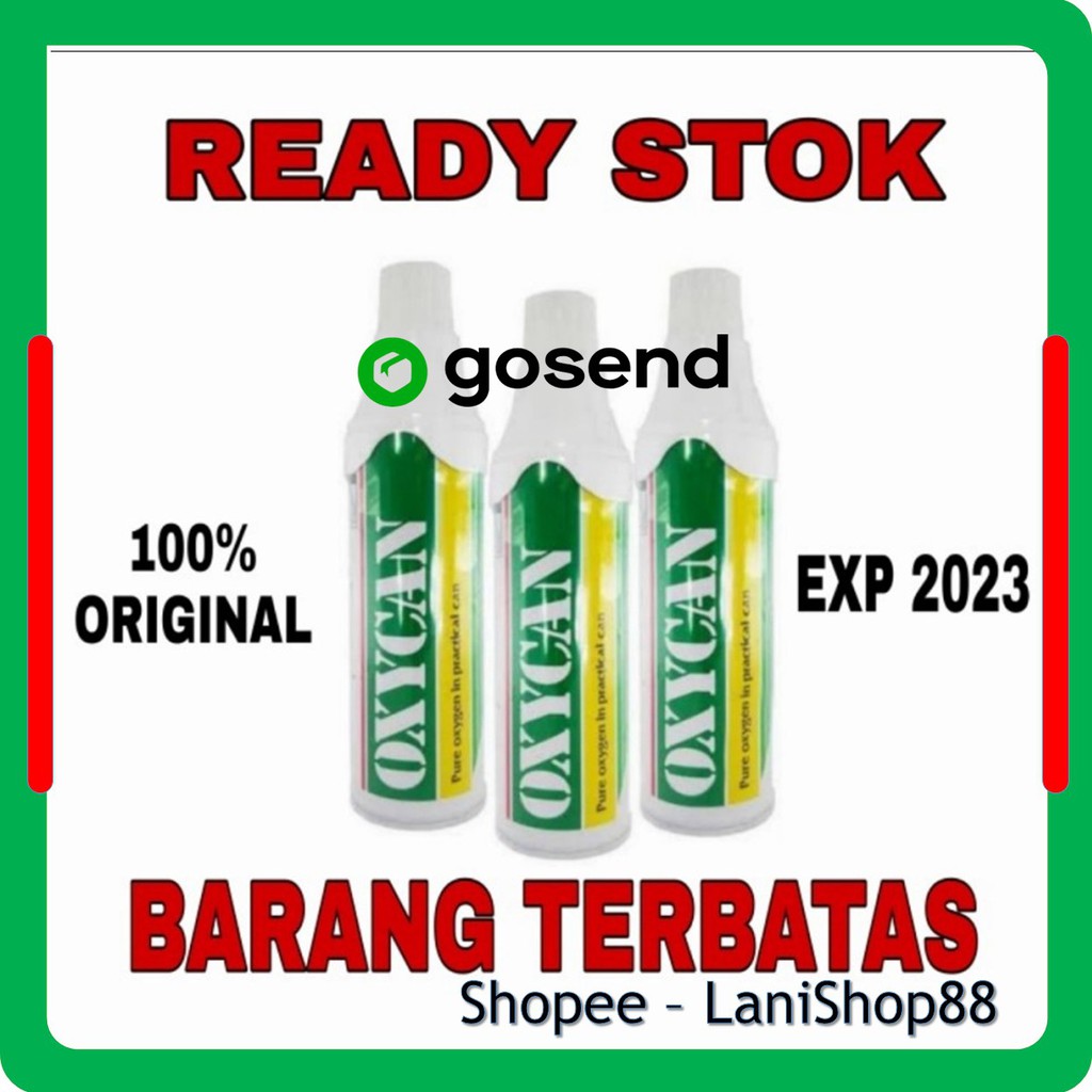 OXYCAN Oxican Oksigen Oxygen Murni Samator Portable Portabel Alat Bantu Nafas Siap Pakai 500cc