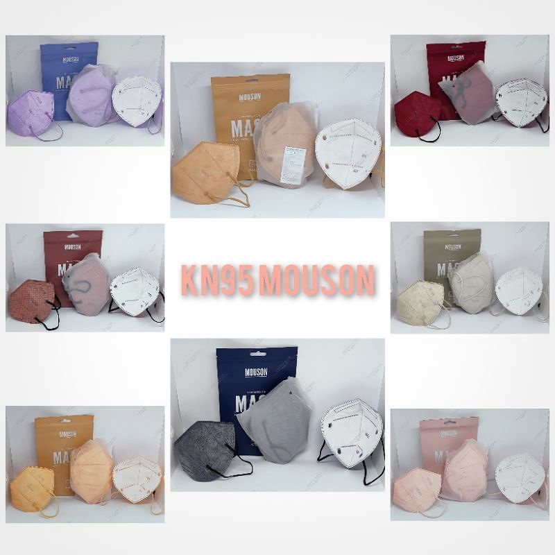 MASKER KN95/MAKER MOUSON/MASKER WARNA 5 PLY PER PACK ISI 10 PCS