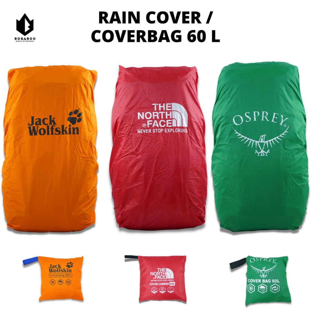 Rain cover / cover bag kapasitas 60L Ds Adventure / rain cover 60liter / cover bag 60liter