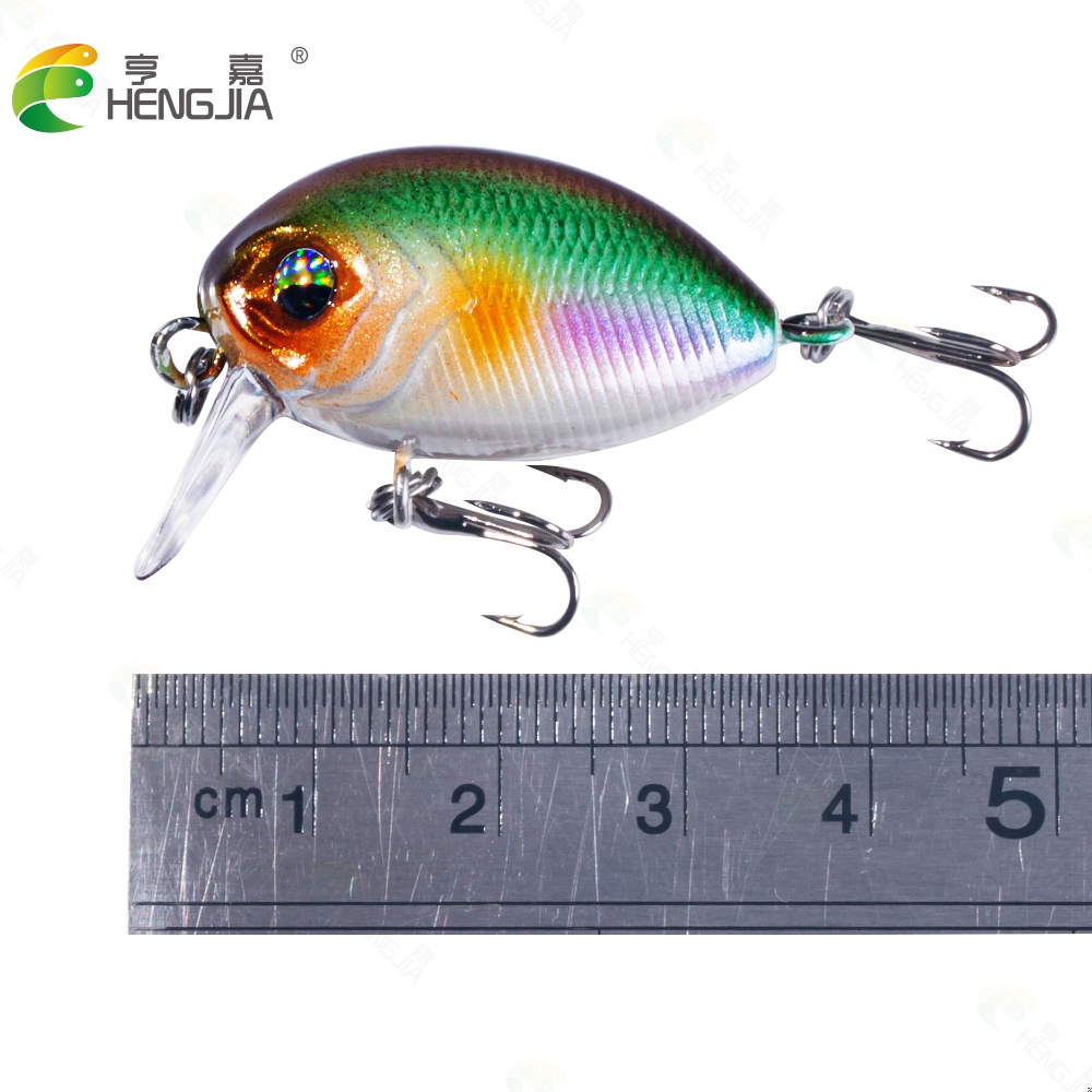 Hengjia 7pcs / Lot Umpan Pancing Tiruan Bentuk Ikan Bermata 3d 3.8cm 3.8g