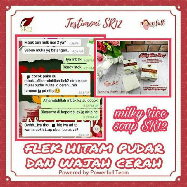 SABUN BERAS SUSU BPOM / MILKY RICE SOAP SR12 / SABUN PEMUTIH WAJAH / SABUN WAJAH KOMBINASI / saudagarsr12