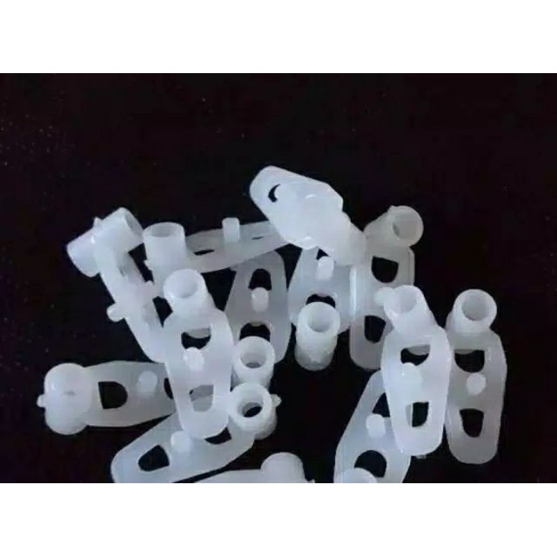 12 Roda Kait Gorden Biji Pengait Rel Plastik Rollet Gordyn Korden Kordyn