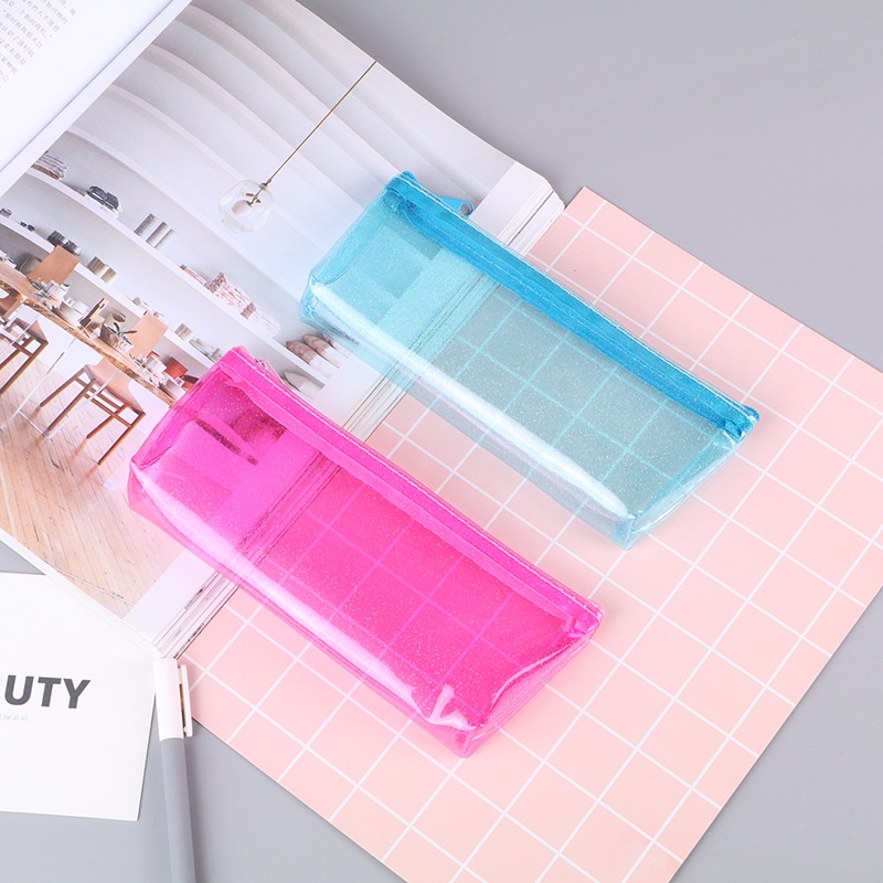 

[areum.in] Kotak Pensil Transparant / Tempat Pensil Glitter