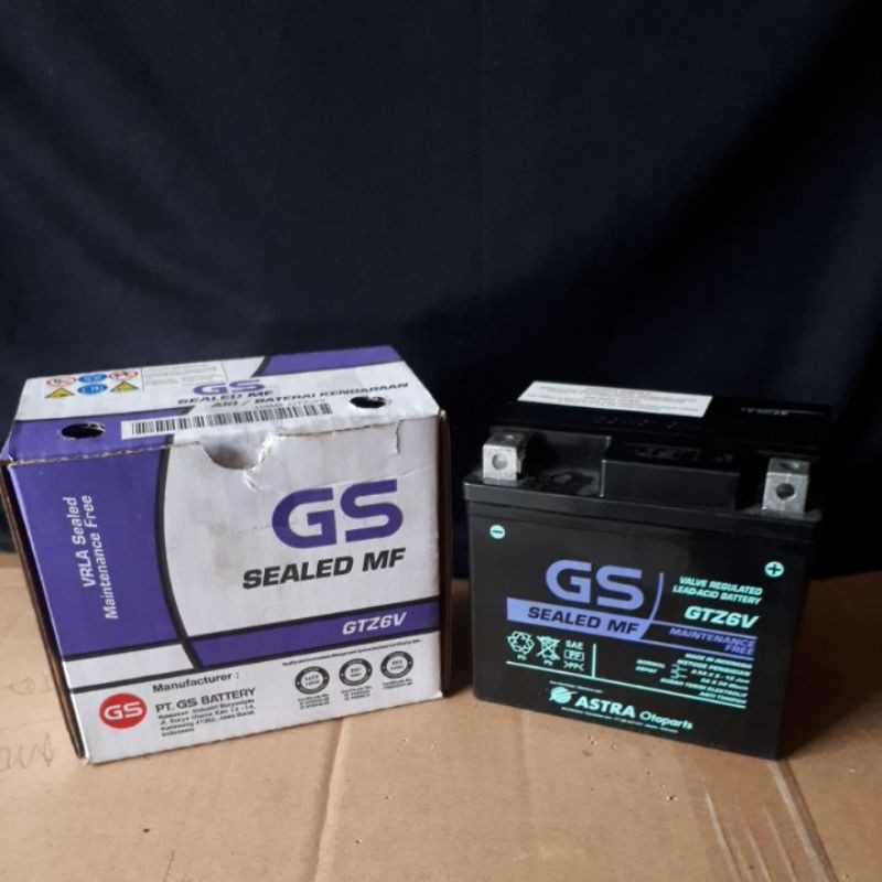 Jual Aki PCX 125/150,Suzuki FU 150CC,Gtz6v 12Volt-5AH, GS Astra (Kering