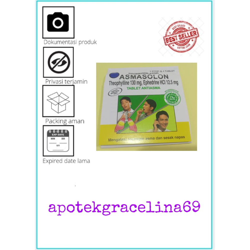 Obat asma/ Asmasolon 4 Tablet