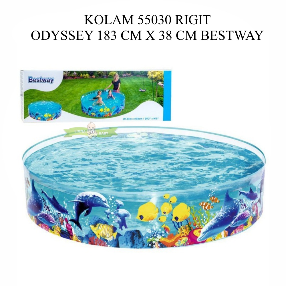 SWIM58 KOLAM 55030 RIGIT  ODYSSEY 183 CM X 38 CM BESTWAY