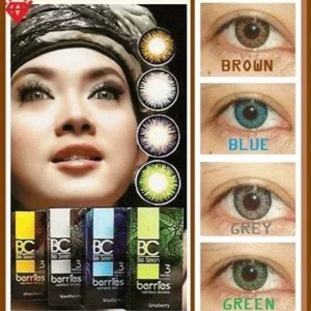 Softlens warna omega bc berries / omega be seen berries / omega berries