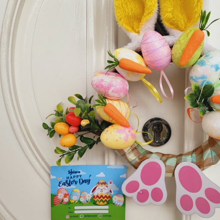 

Paket dekorasi box hampers easter bunny eggs kelinci telur paskah 160