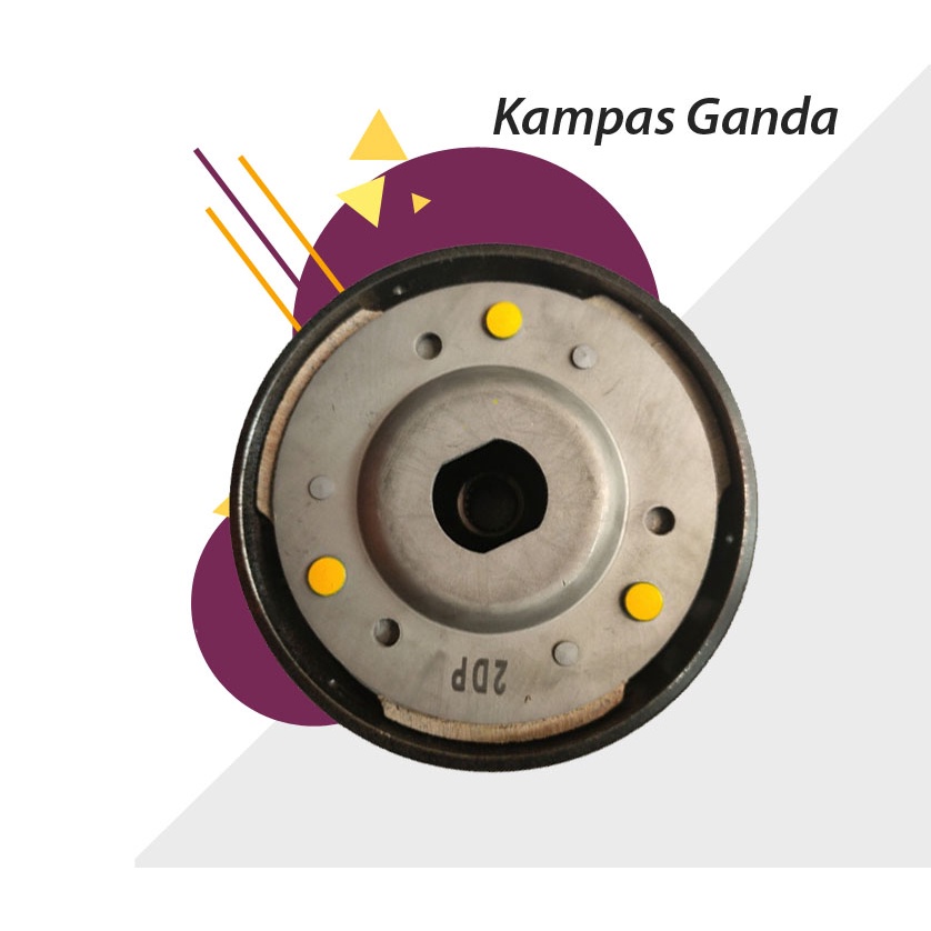 Kampas ganda kopling ganda  PNP Kymco 125 cc Trend Jetmatic 200 metica SR XTR Kimko Kimco AFTERMARKE