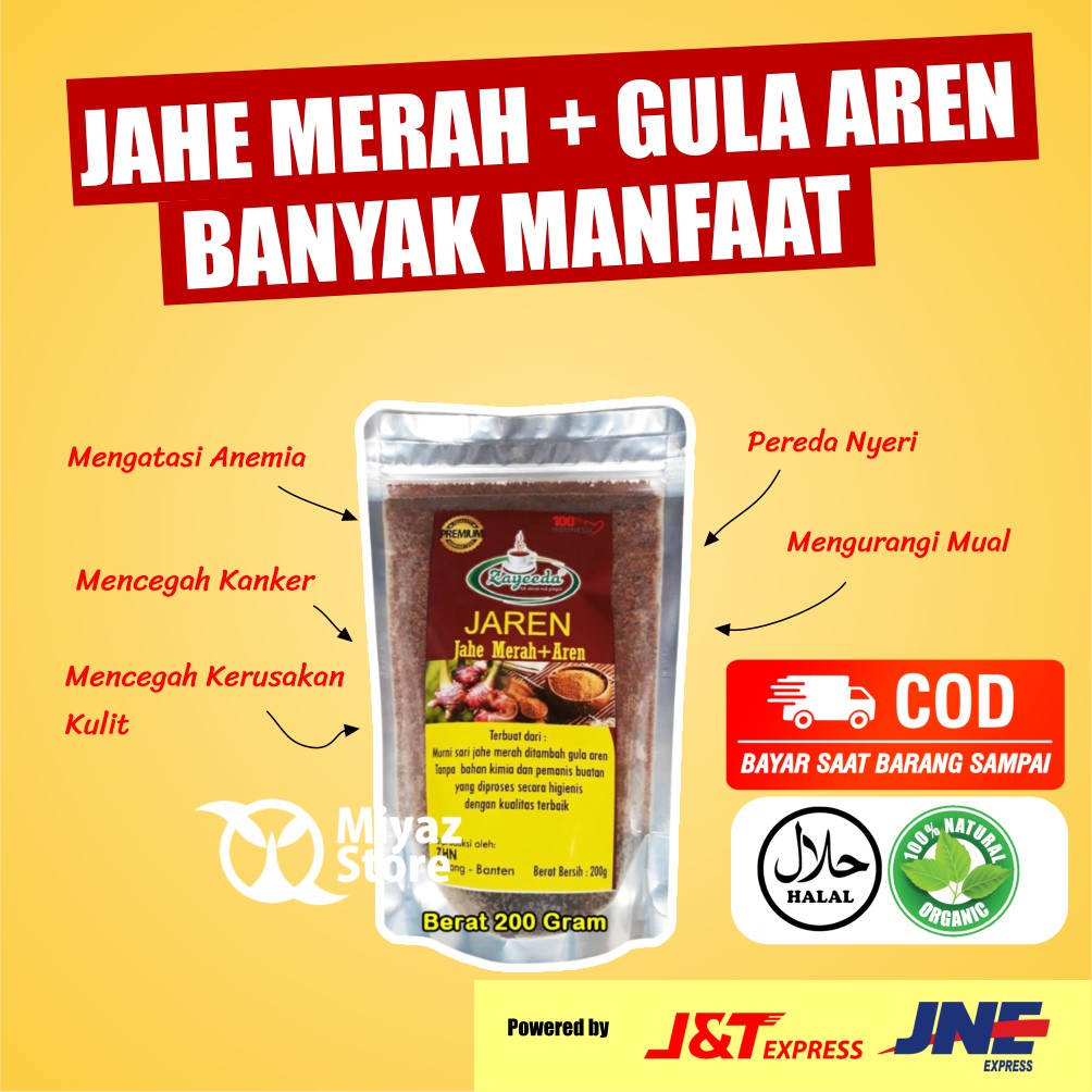 

Jahe Merah Gula Aren Asli Original Bubuk Kualitas Terbaik 200 gram