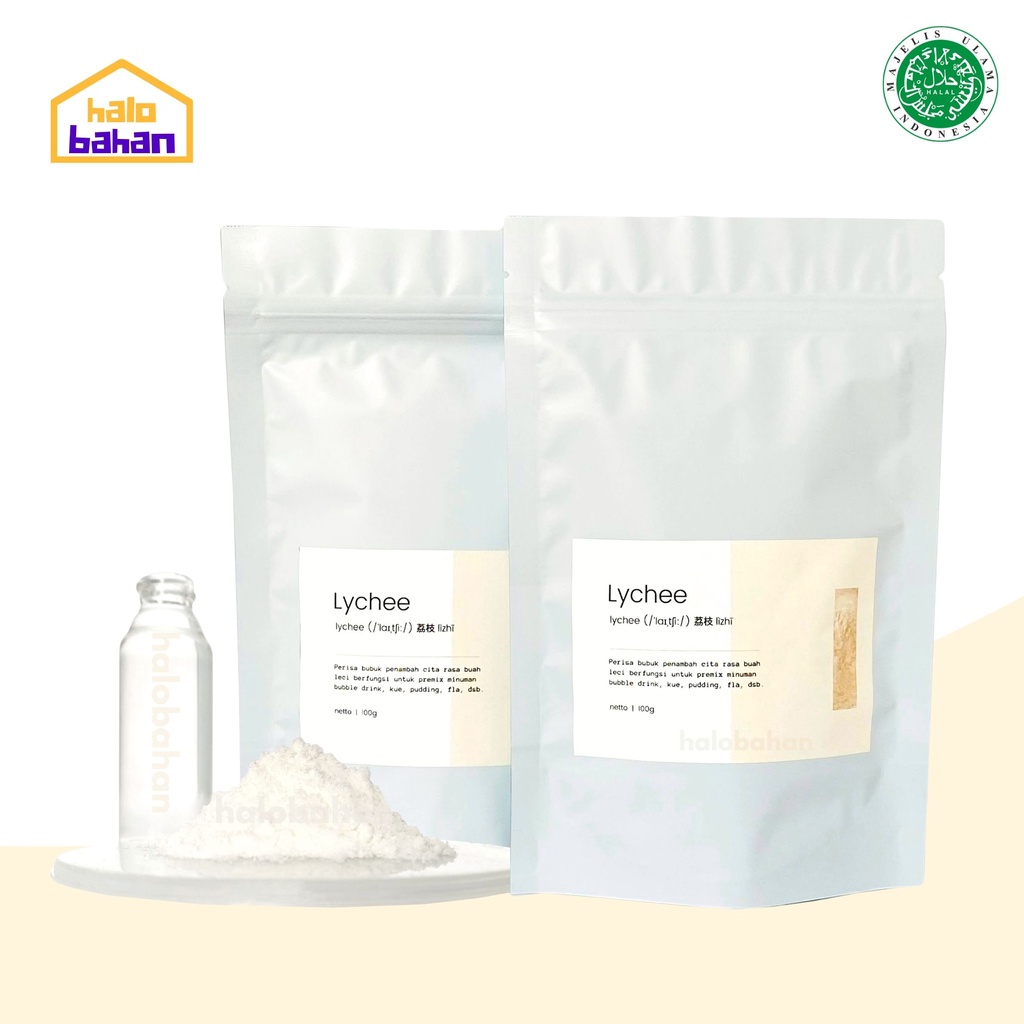 

Lychee Flavour / Bubuk Leci - DOSIS PEMAKAIAN SEDIKIT - Halal MUI