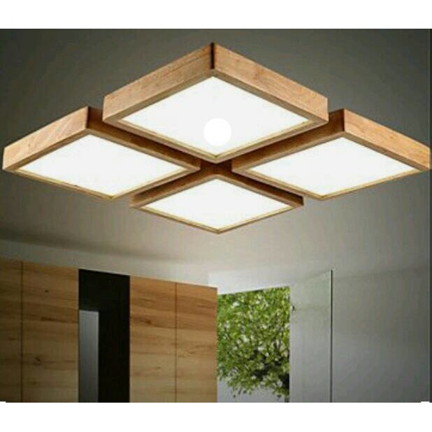 Lampu Gantung Lampu Ceiling Kayu Diy Shopee Indonesia