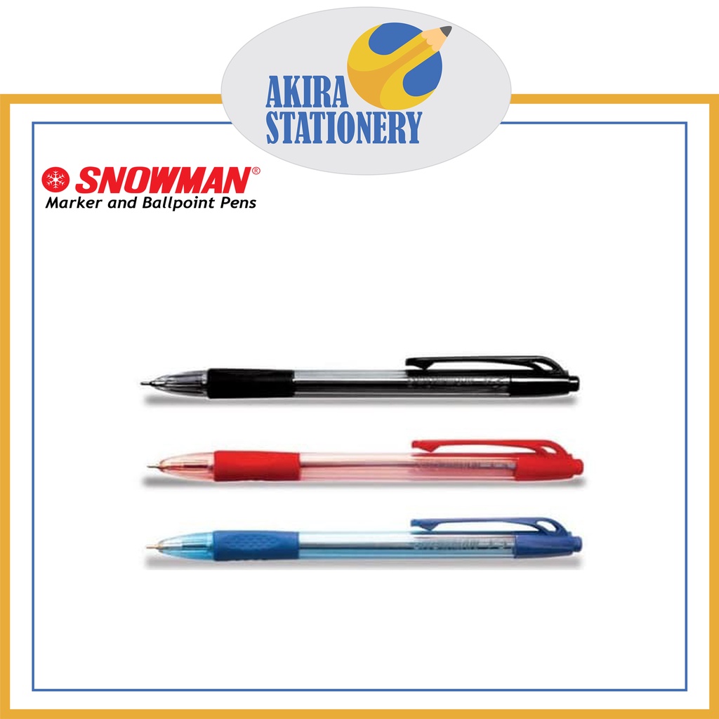 

PULPEN / PEN / PENA SNOWMAN V5 [HITAM, BIRU, MERAH]