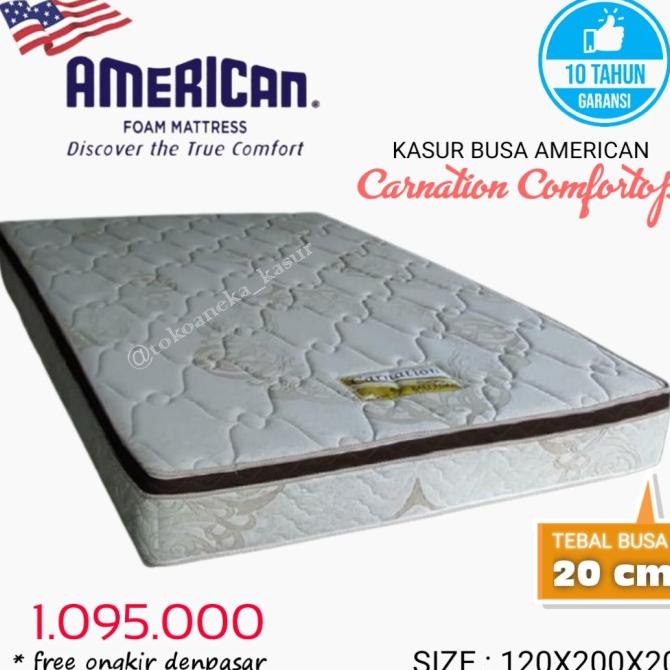 &<&<&<&] Kasur busa merk American Type Carnation 120x200