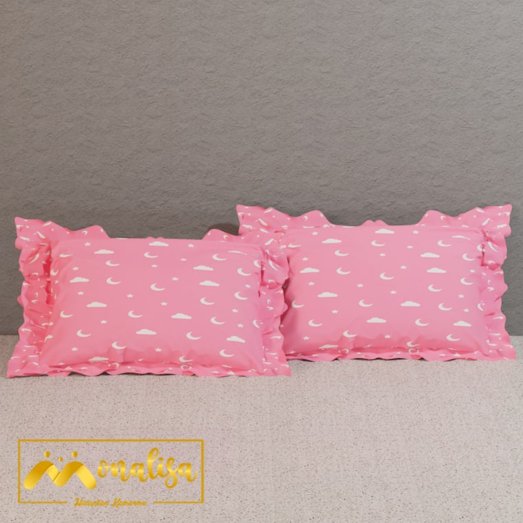 Monalisa Premium Sprei Rumbai Uk 160/180 - Cat Pink