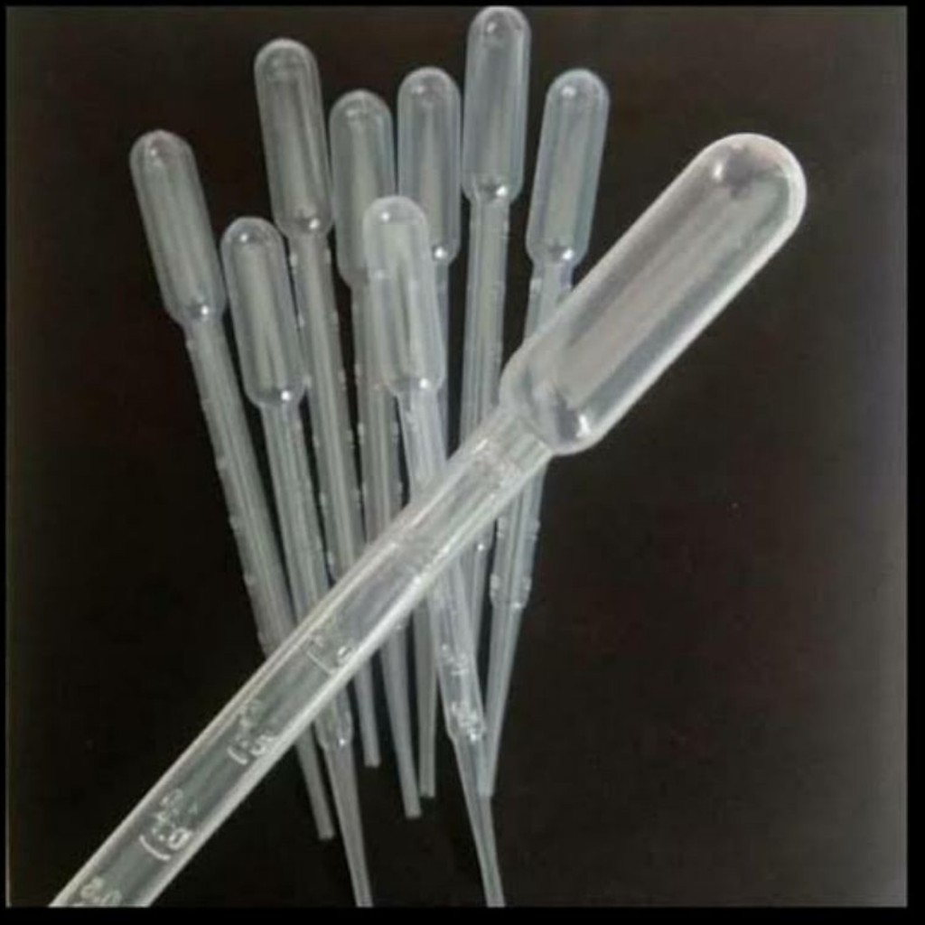 pipet plastik pakan kutu air / artemia / jentik nyamuk