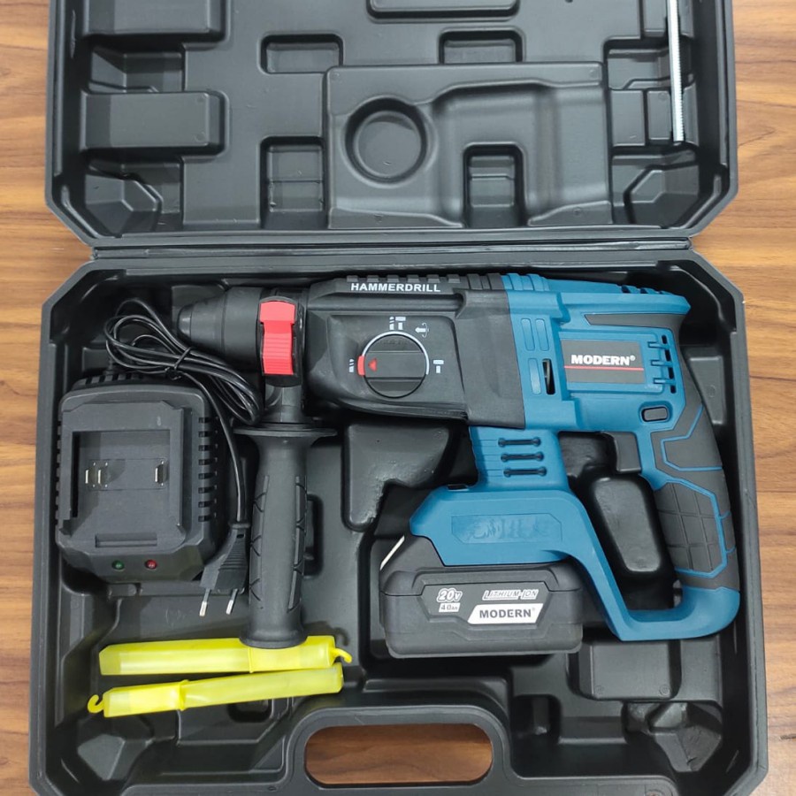 Bor Jack Hammer Drill Cordless Baterai MODERN Rotary Hammer M-100 26mm