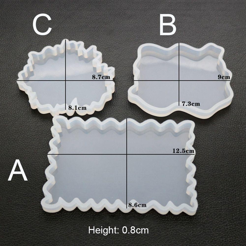 Solighter Cetakan Cor Resin Handmade Liontin Batu Akik Cangkir Mad Silicone