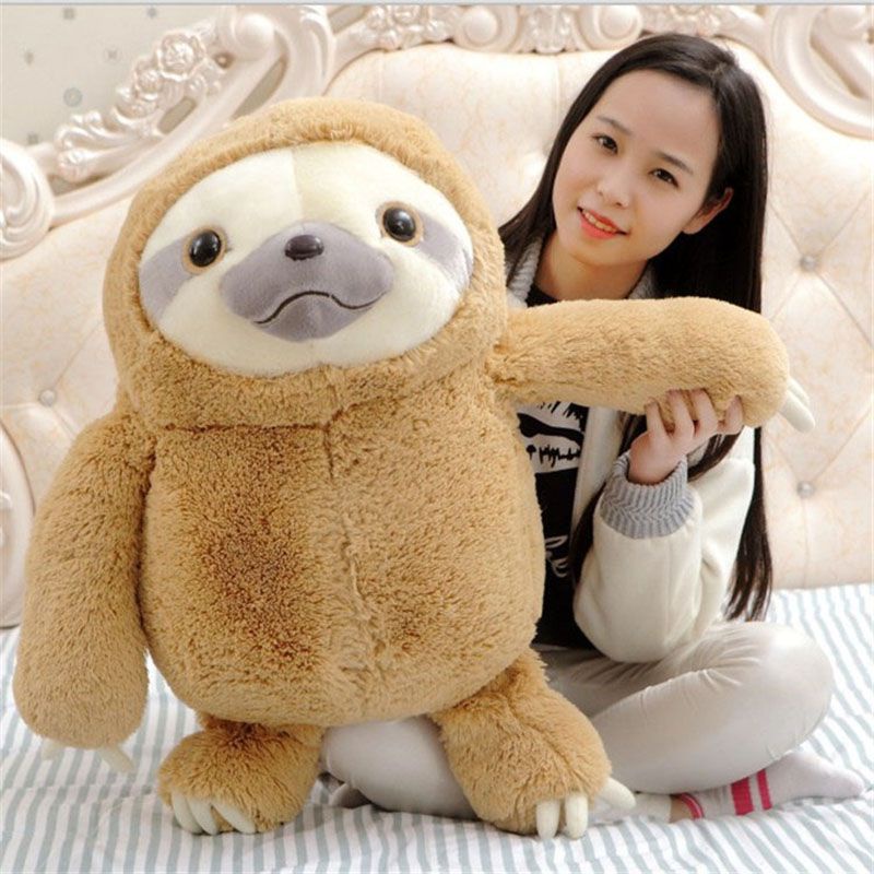 Baru Raksasa Lucu Sloth Boneka Boneka Hewan Plush Lembut Mainan Bantal Cushion Mainan Hadiah