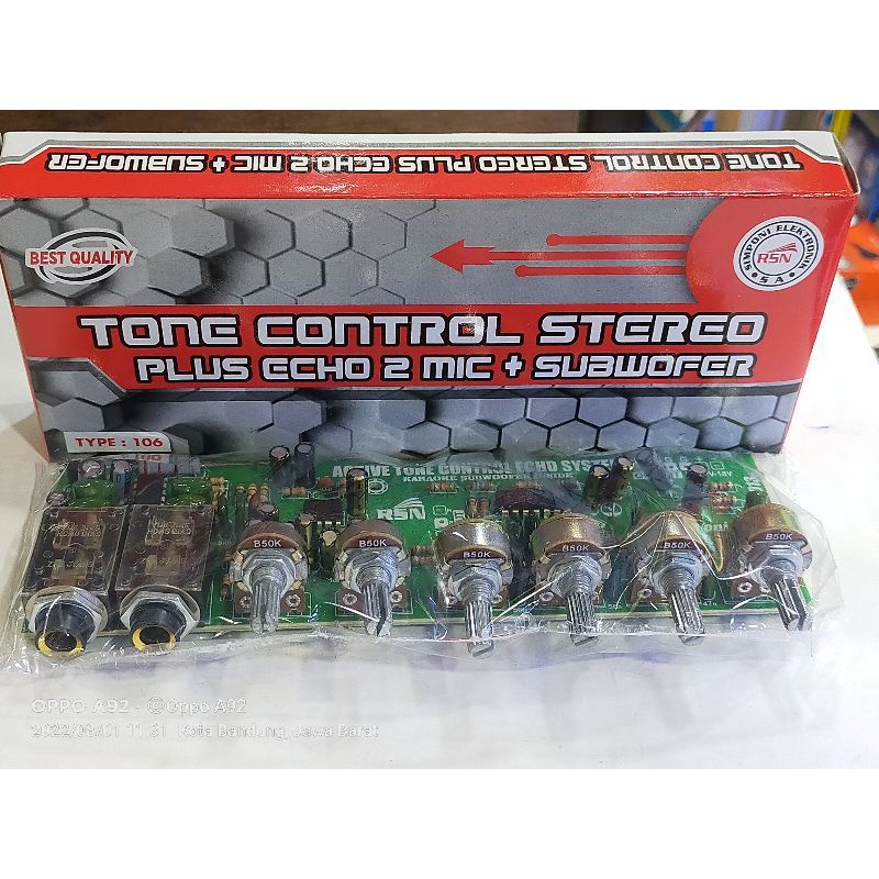 Tone control pluss mic echo