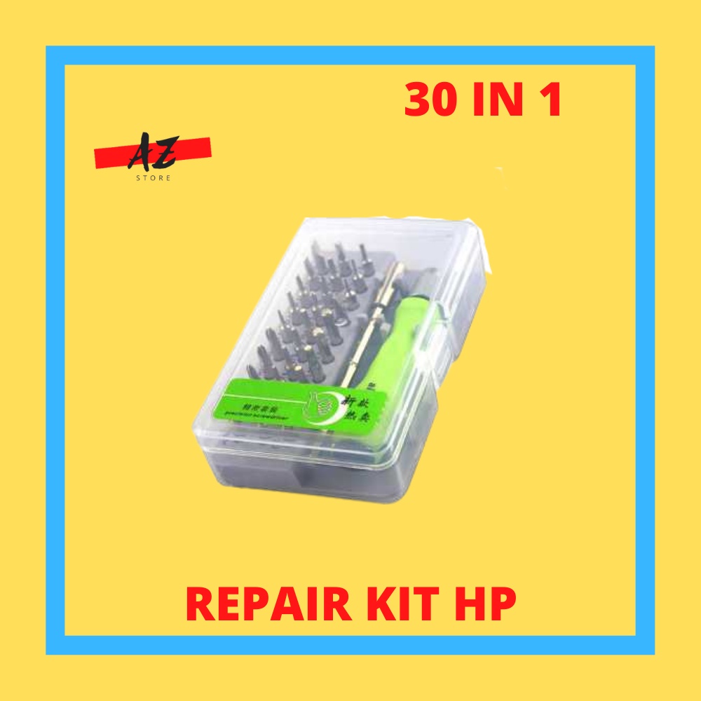 Obeng Kecil Obeng HP Full Set Alat Perkakas Reparasi Hp Hape Handphone Smartphone 30 in 1 Besi Obeng
