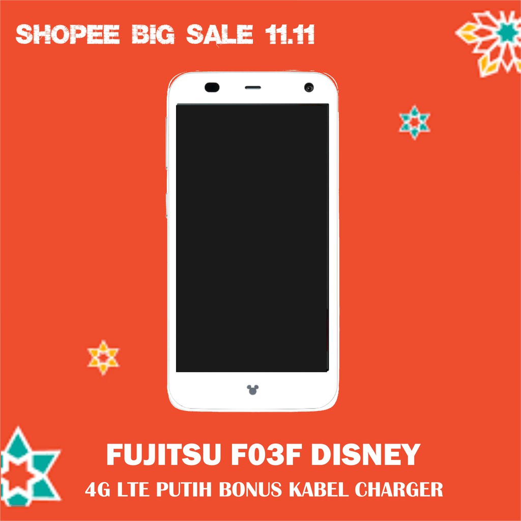 Fujitsu F03F/HP 4G Murah/Bisa WA/BBM/FB/LINE/Fujitsu F03F Disney LTE/Fingerprint face unlock/Docomo