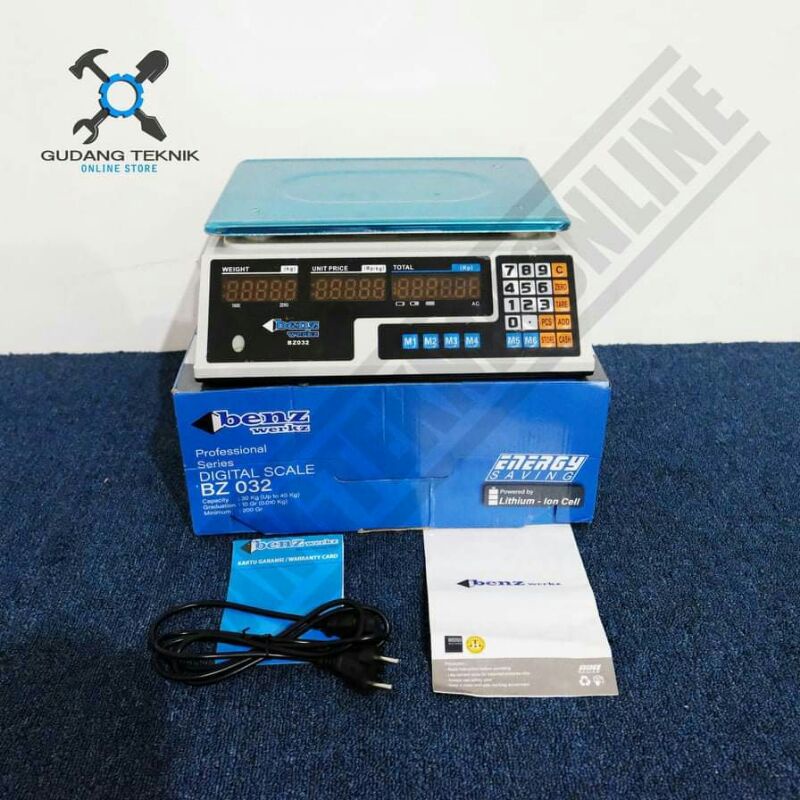 Benz Timbangan Duduk Digital 30Kg / Timbangan Digital Benz 30 Kg Up to 40Kg