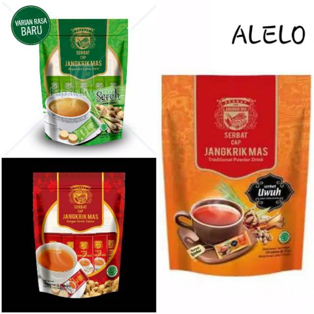

Jangkrik Mas wedang uwuh jahe sereh ginger drink tablet minuman jahe serbat ginger lemon grass