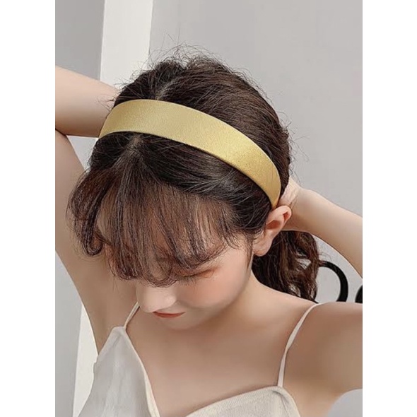 Twilly Headband Satin Polos Velvet | Bando Korea Kain | Twilly bag | Scarf Polos Satin | Headband Polos