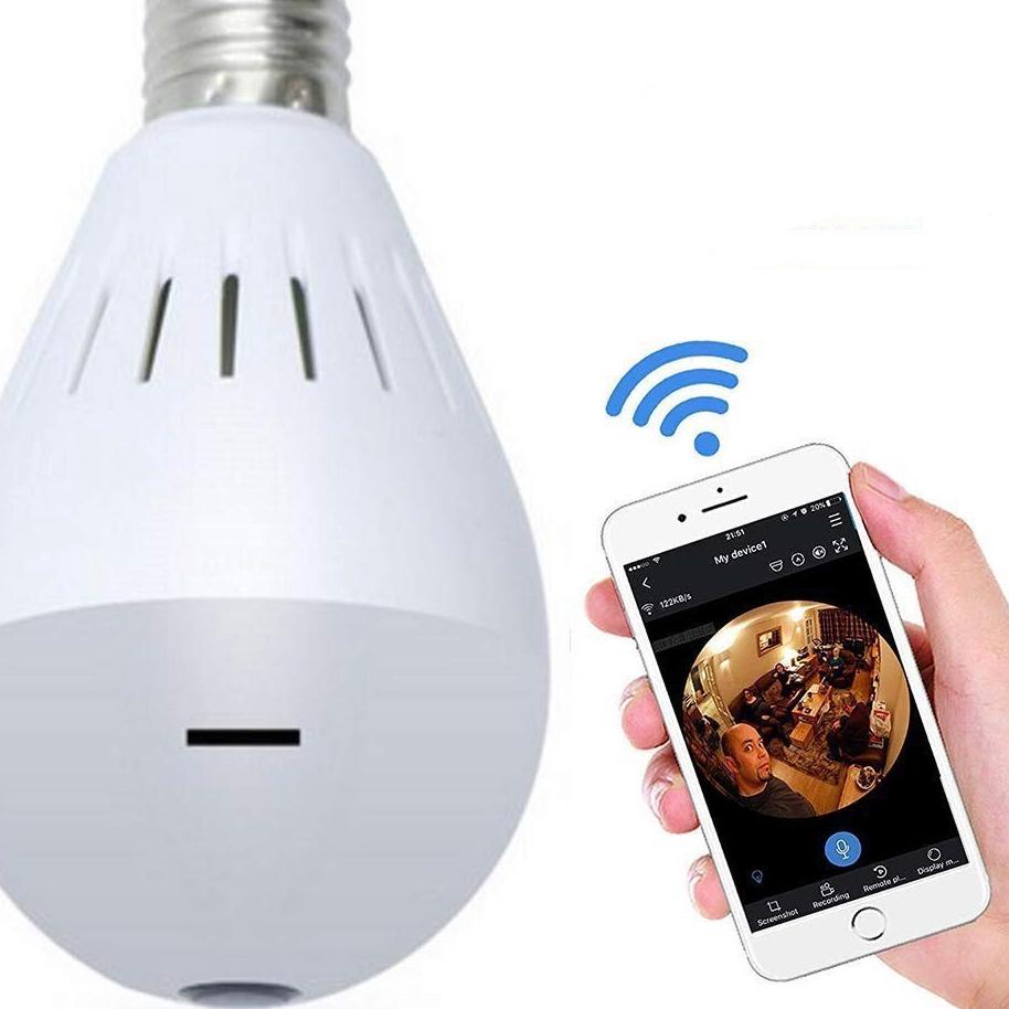 Sedang Promo Kamera CCTV IP Camera V380 BOHLAM LAMPU 360 View Wifi Wireless / CCTV Bola Lam