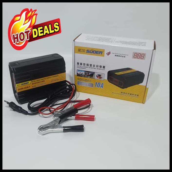 Charger Aki Otomatis Suoer 10A Charger Accu Casan Aki 10 Ampere Best Product