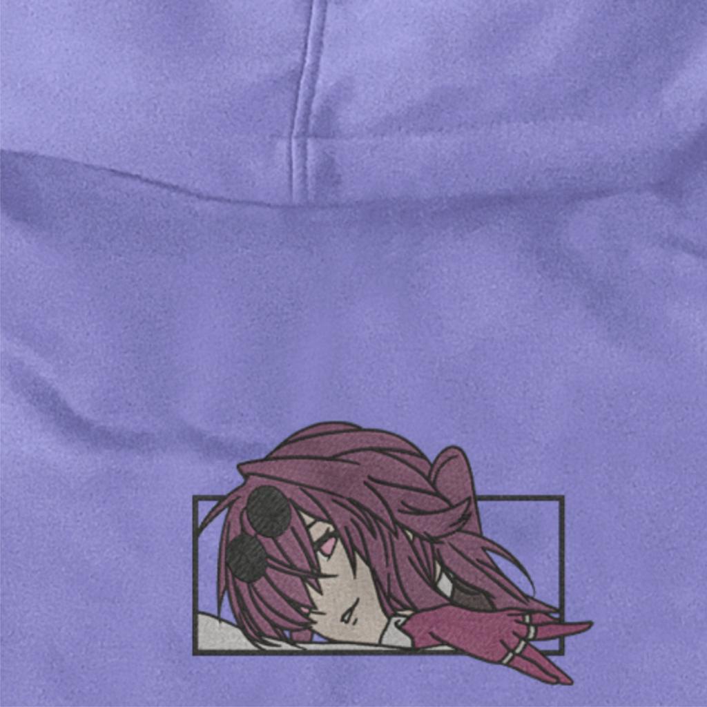 TORIZU Hoodie Kafka Honkai Star Rail Lilac Embroidery Anime Manga Premium Unisex