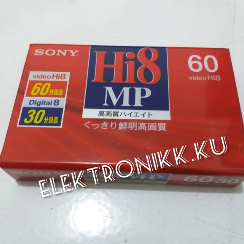 Kaset SONY Handycam Hi8 MP Video Hi8 60M, Digital 8 30M