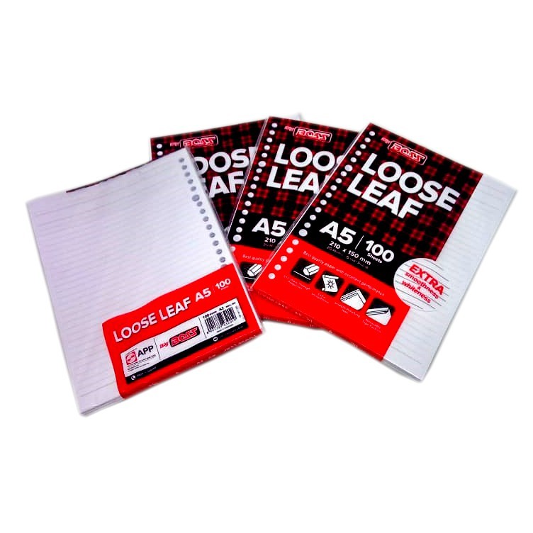 

Big Boss Loose Leaf A5 Isi 100 lembar bergaris