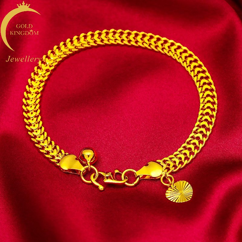 Gelang Lapis Emas Asli Kadar 375 Gaya Bangkok Untuk Pria Dan Wanita