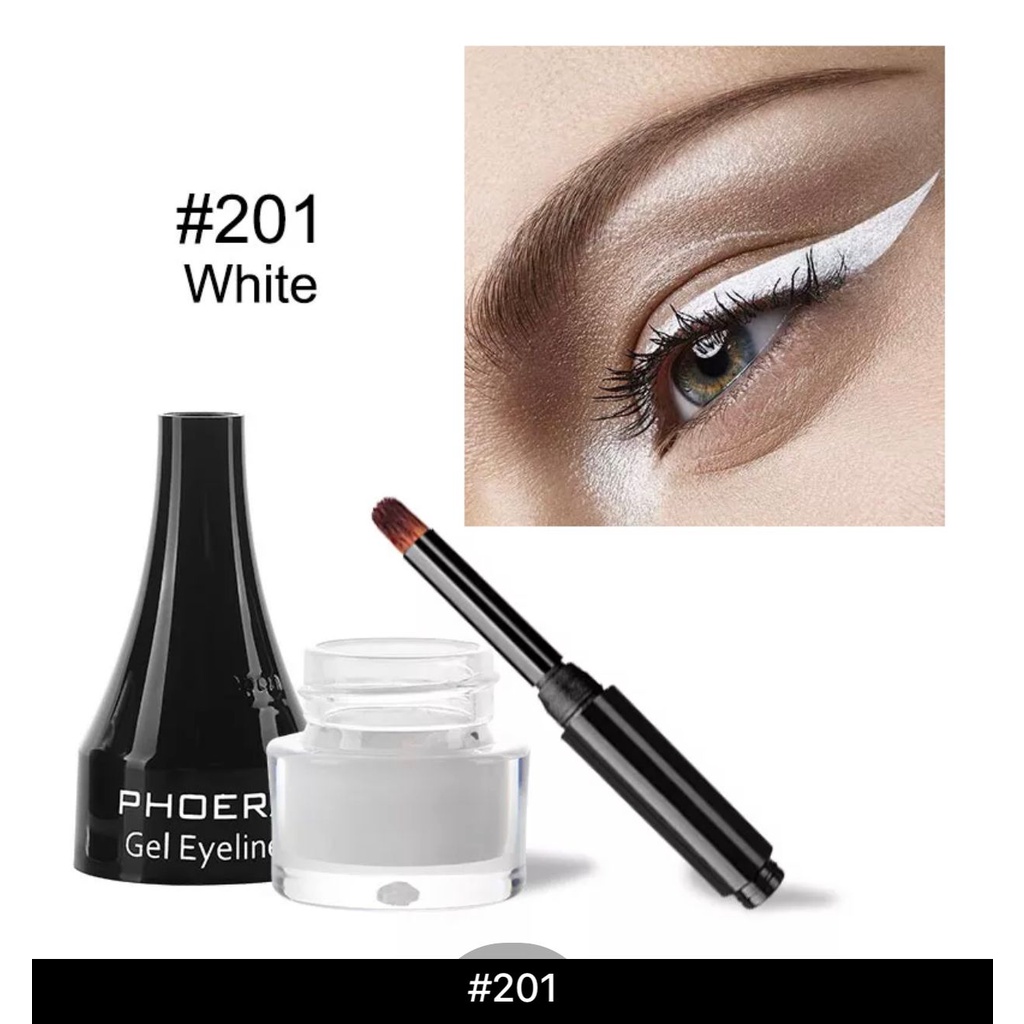 RCS - NEW PHOERA gel liner warna putih eyeliner gel exp 2026-2027