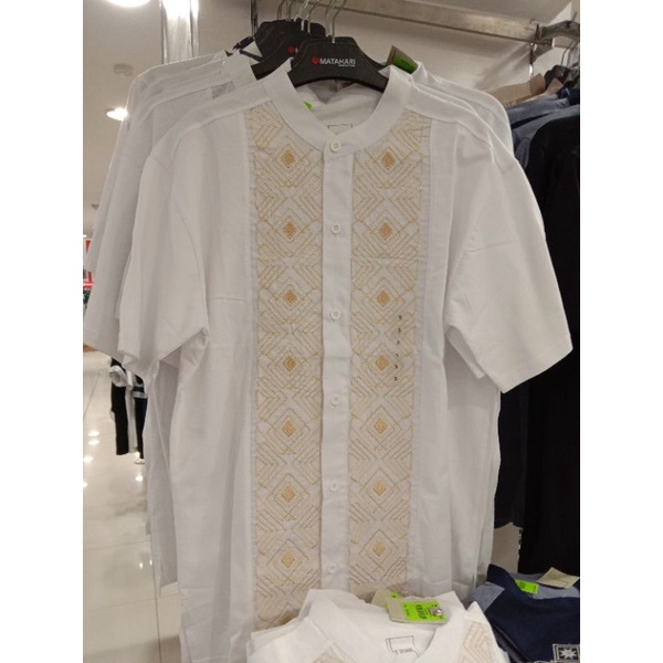 BAJU KOKO MUSLIM PRIA LENGAN PENDEK BAHAN KATUN T ZONE