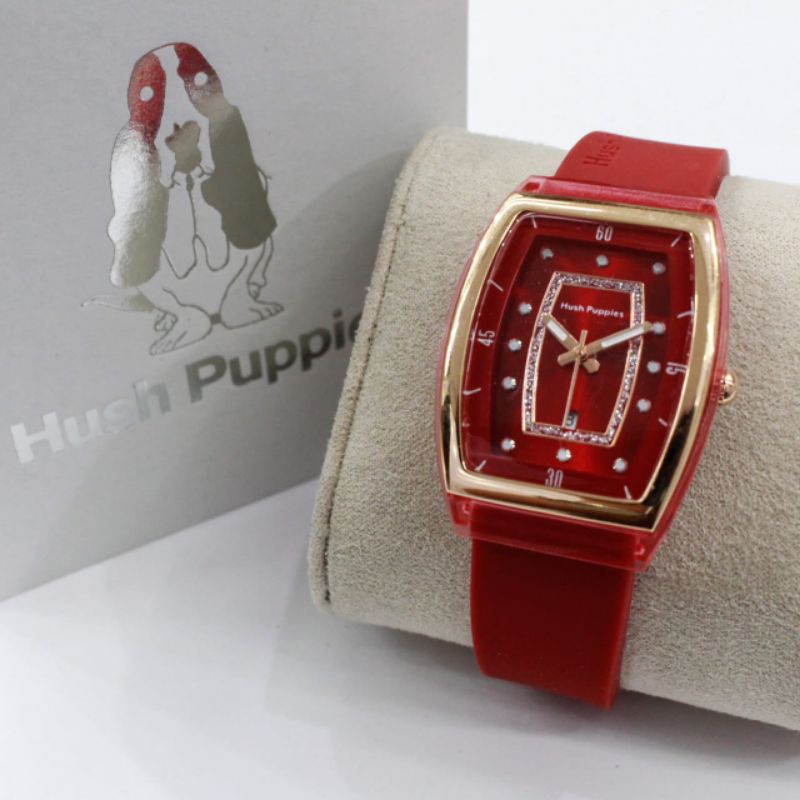 BEST SELLER! JAM TANGAN WANITA /CEWEK HUSH PUPPIES SEGI RUBBER 0833SS