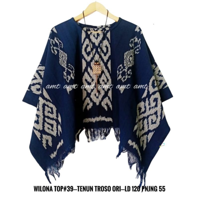 Blus Atasan Batik Tenun Troso Ori Waka Waka